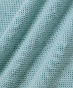 Dusty Turquoise | Alex Merino Wool Open Placket Polo