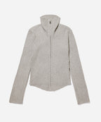Ash Heather | Leah Cashmere Zip Sweater