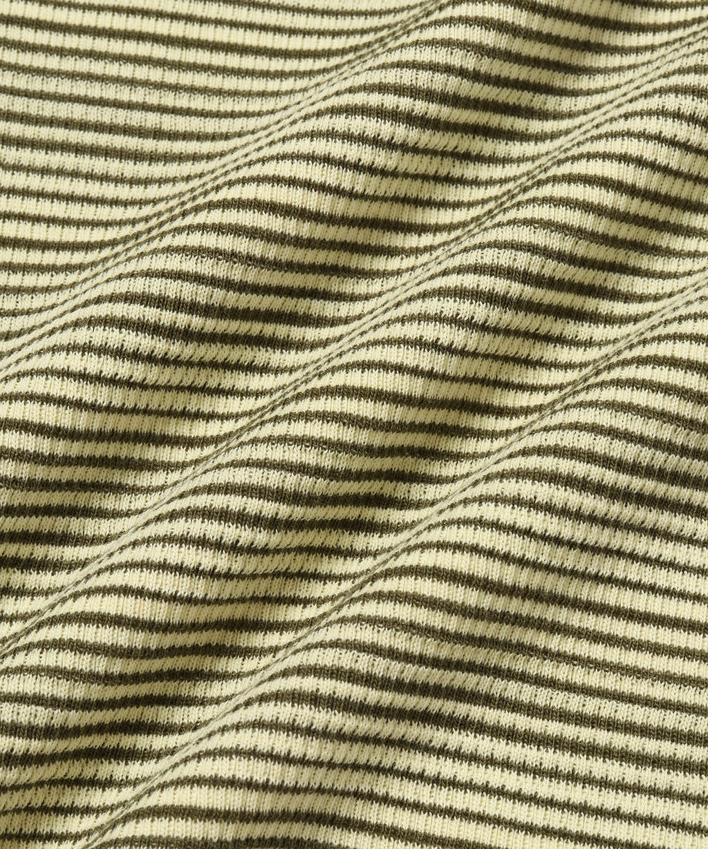 French Vanilla | Striped Waffle LS Tee