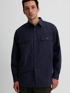 Navy | Chambray Work Shirt
